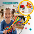 Kids Pipe Cleaner Flower Making Kit – Create, Sell & Earn | 1000pc Craft Business Starter Set