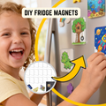 Kids DIY Magnet Making Kit – Create Custom Magnets to Sell & Earn | 20-Pack Craft Business Starter Set