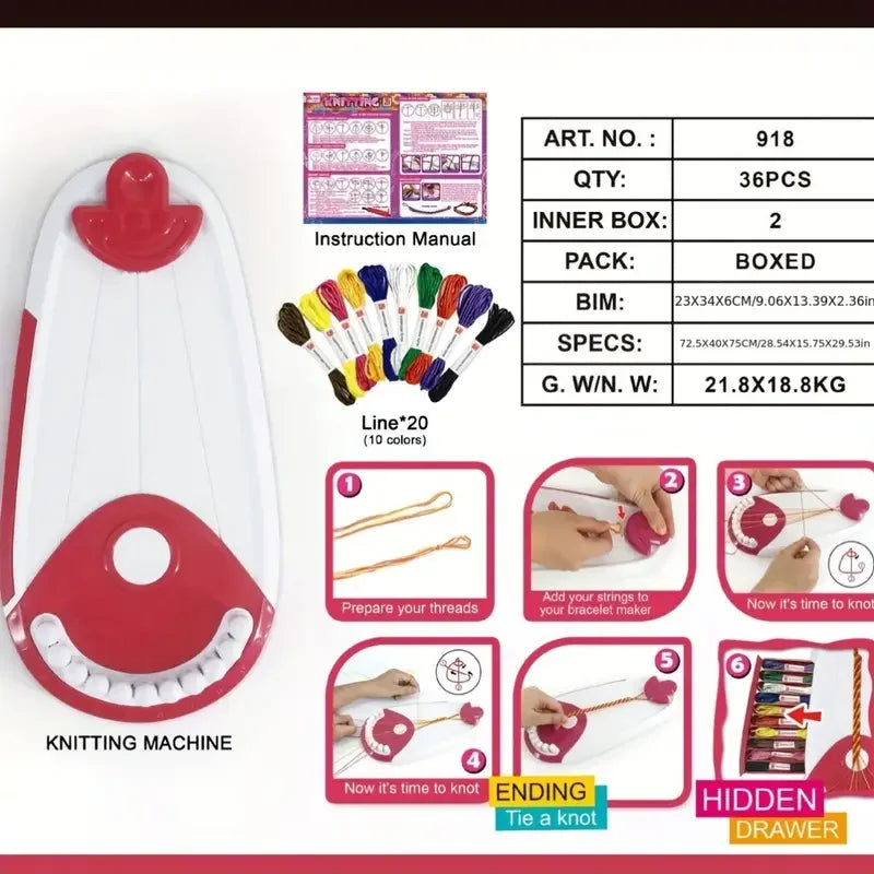 DIY Bracelet-Making Kit for Kids – Handwoven Friendship Craft Set