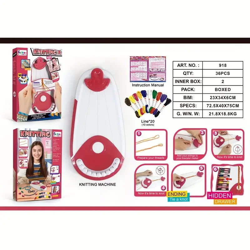 DIY Bracelet-Making Kit for Kids – Handwoven Friendship Craft Set