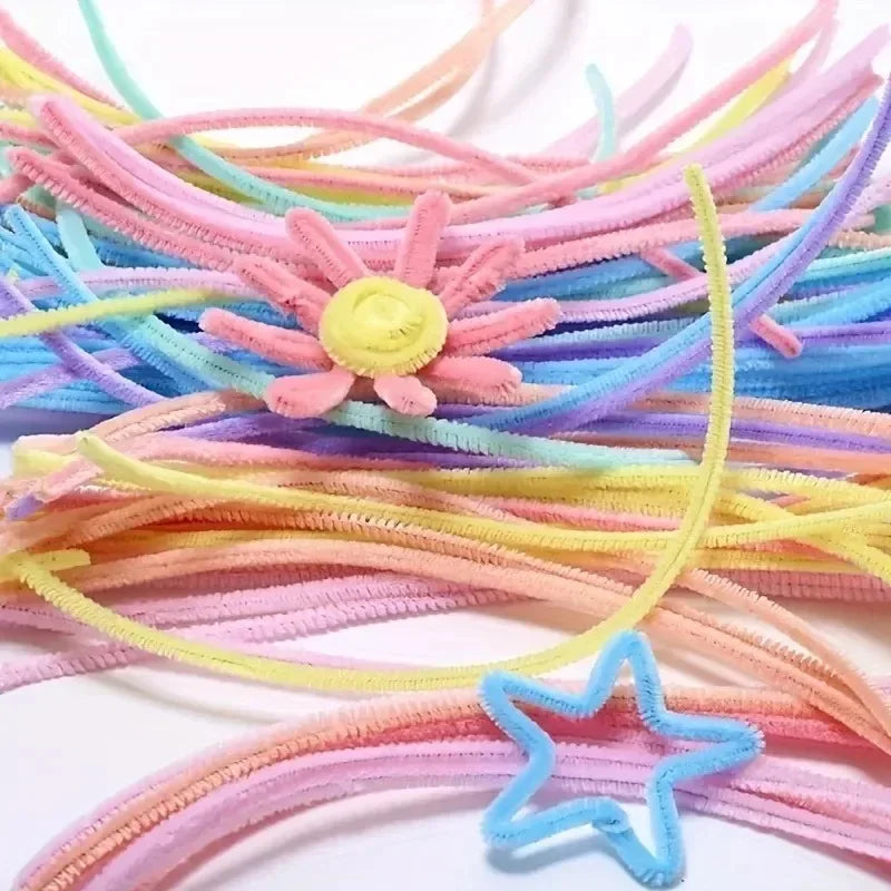 Colorful Chenille Stem Pipe Cleaners – Bulk Pack for Kids' Crafts (100–1000 Pcs)