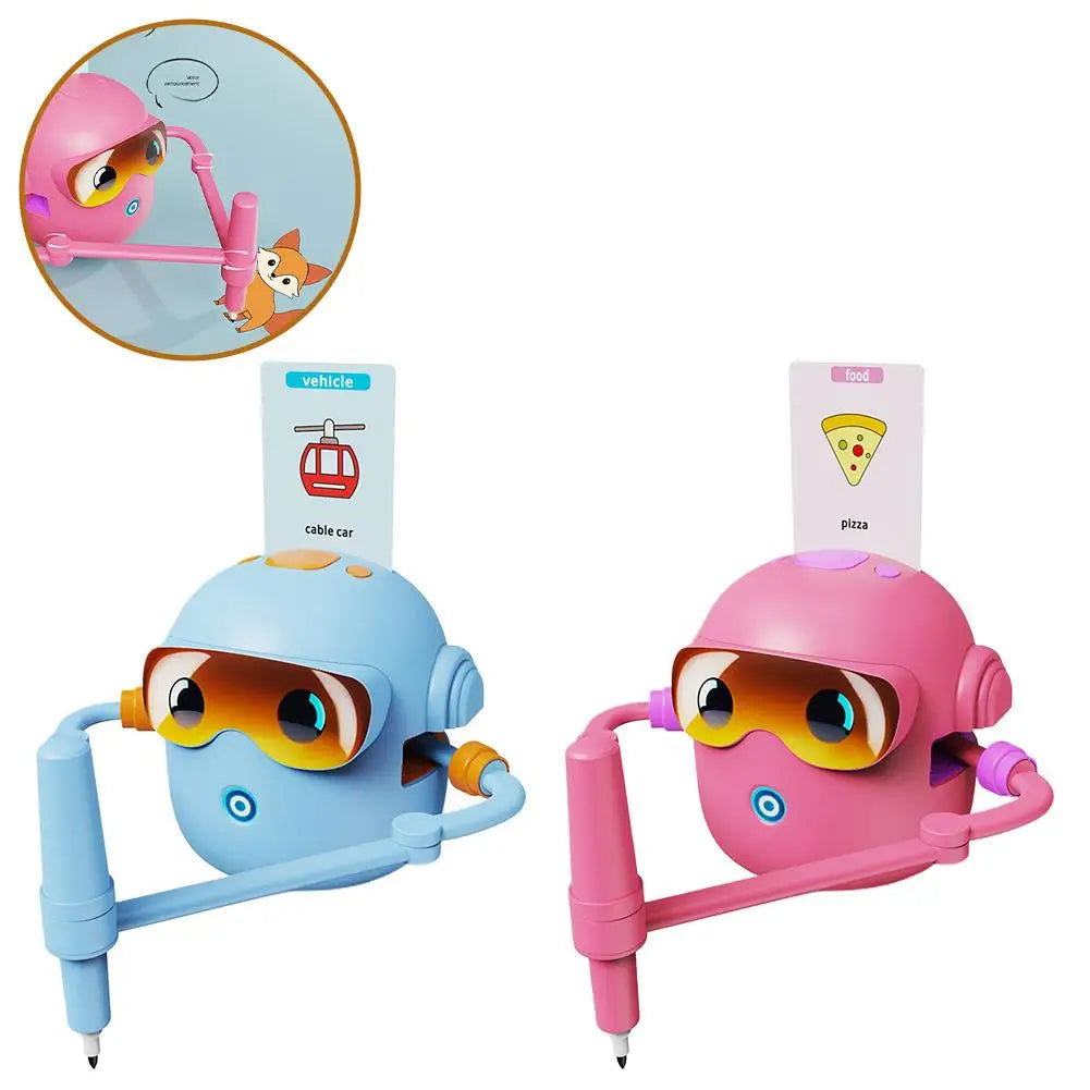 Smart Drawing Robot for Kids – Voice-Guided Art Machine with 100 Creative Cards