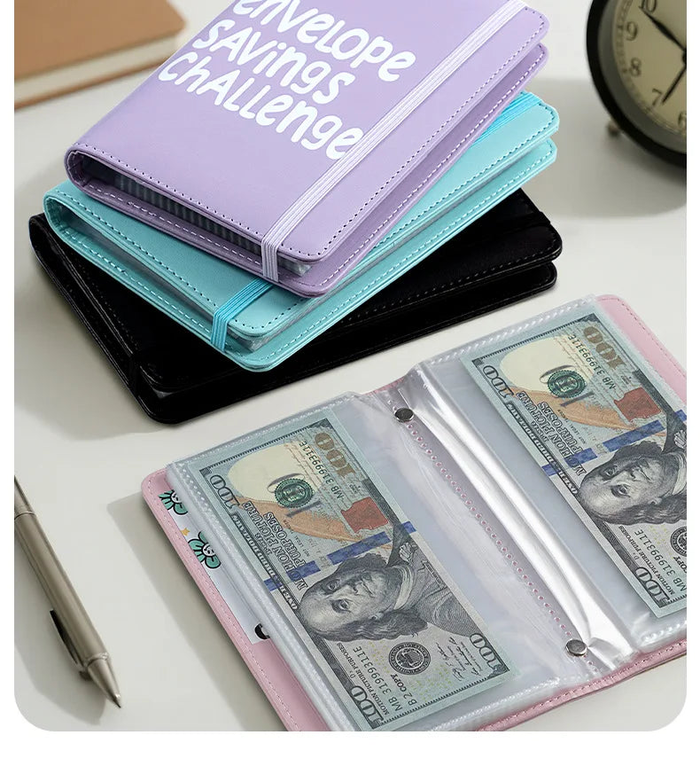 100 Envelope Challenge Binder – Fun Kids' Savings Tracker with Cash Envelopes