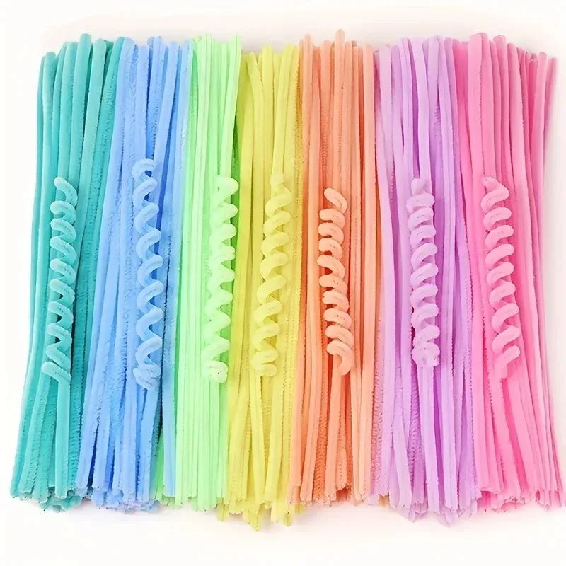 Colorful Chenille Stem Pipe Cleaners – Bulk Pack for Kids' Crafts (100–1000 Pcs)