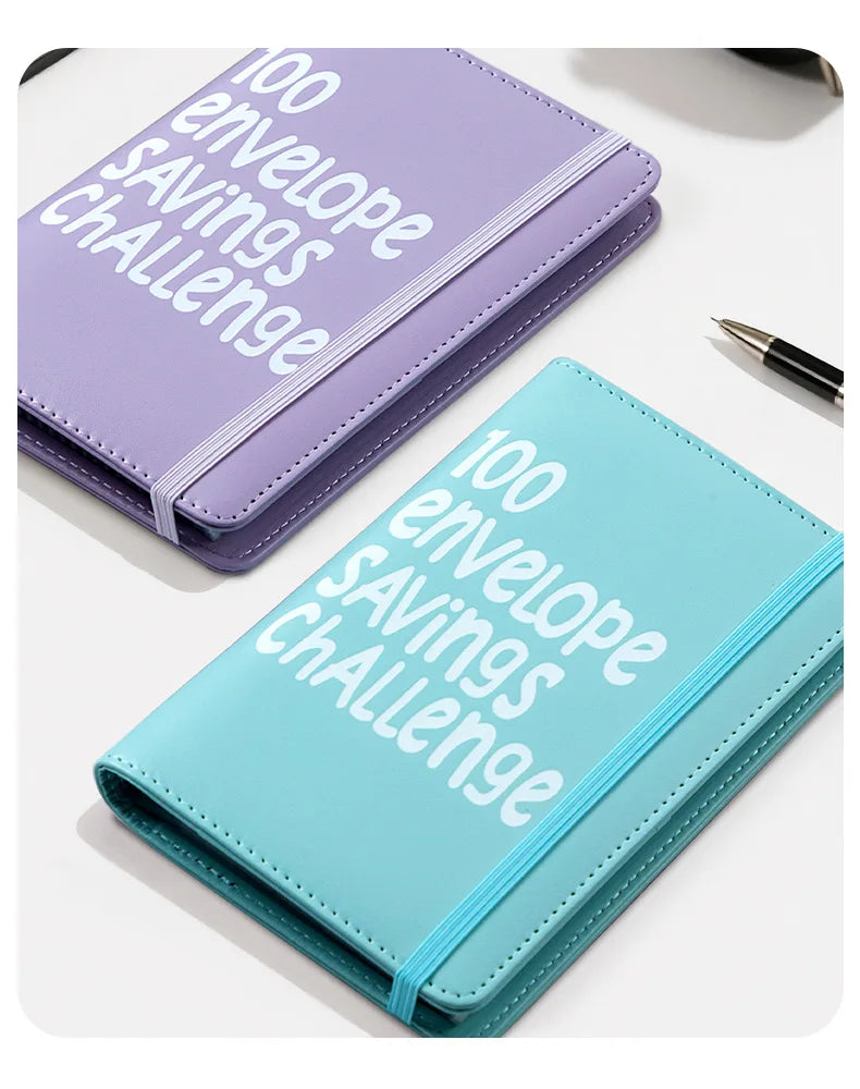 100 Envelope Challenge Binder – Fun Kids' Savings Tracker with Cash Envelopes