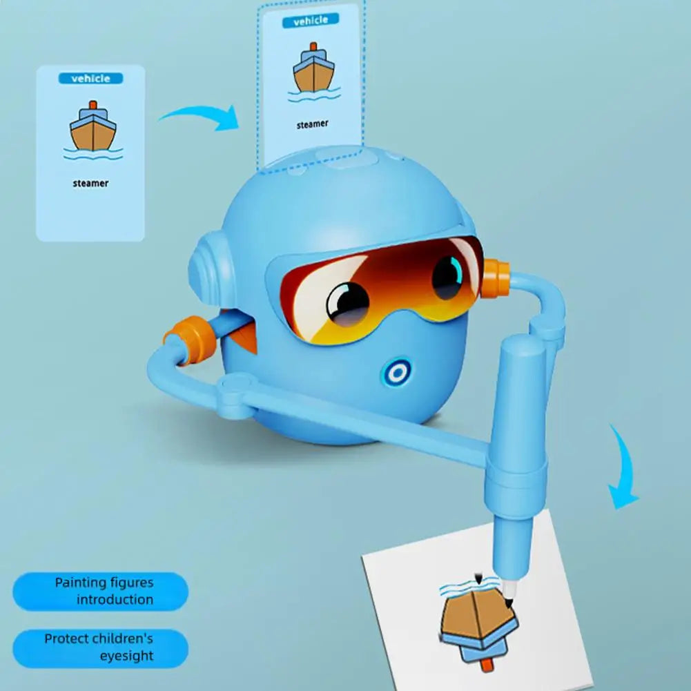 Smart Drawing Robot for Kids – Voice-Guided Art Machine with 100 Creative Cards