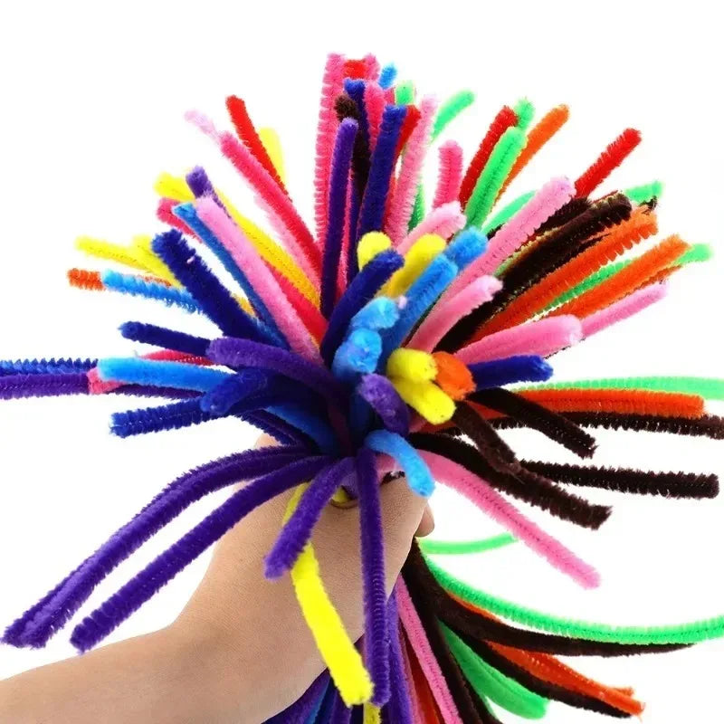 Colorful Chenille Stem Pipe Cleaners – Bulk Pack for Kids' Crafts (100–1000 Pcs)