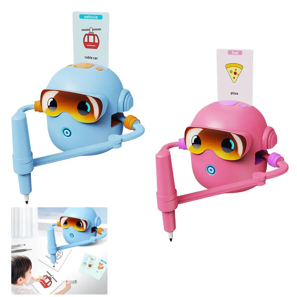Smart Drawing Robot for Kids – Voice-Guided Art Machine with 100 Creative Cards
