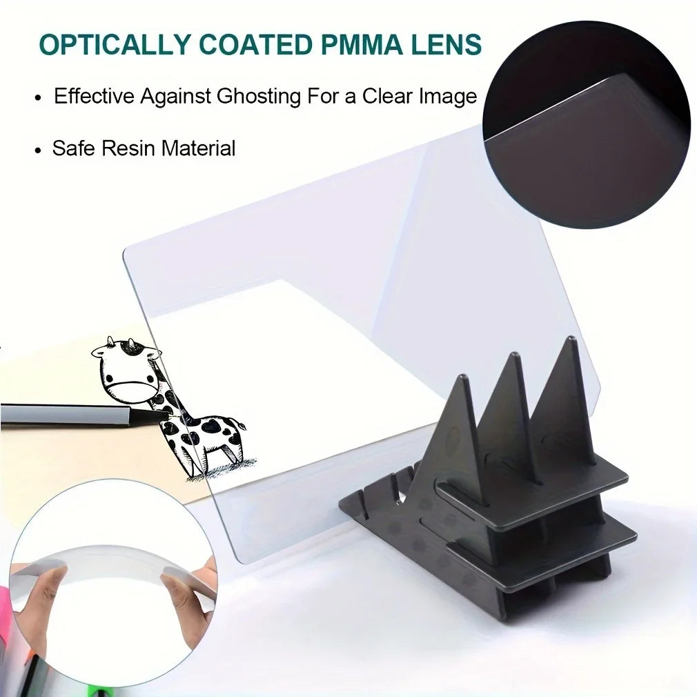 Optical Tracing Drawing Board – Portable Light Projector for Kids' Art
