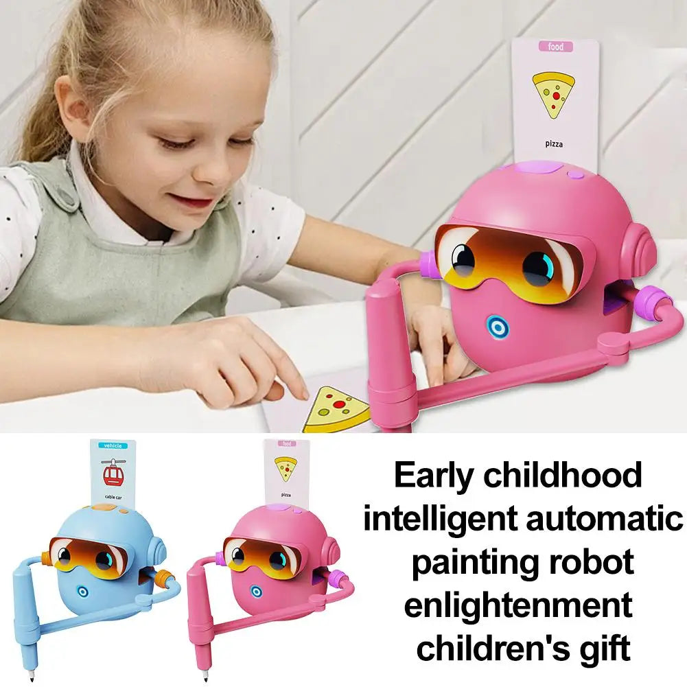 Smart Drawing Robot for Kids – Voice-Guided Art Machine with 100 Creative Cards