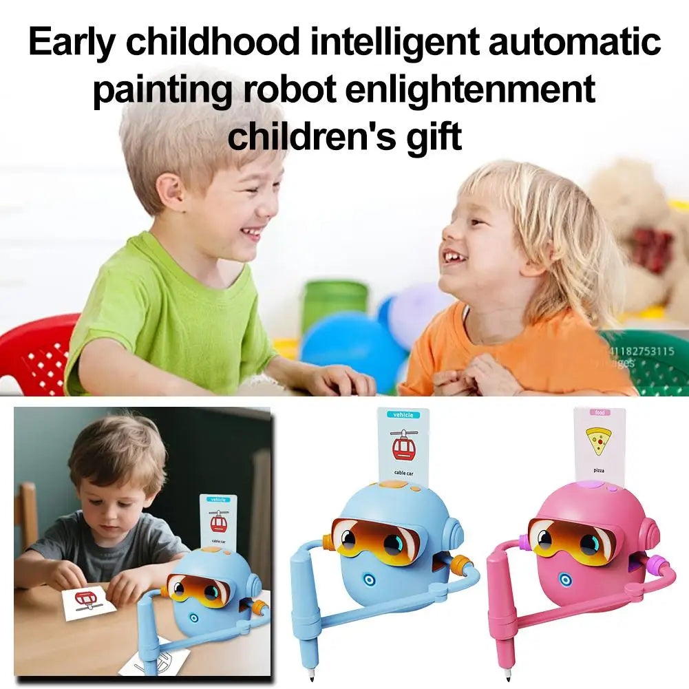 Smart Drawing Robot for Kids – Voice-Guided Art Machine with 100 Creative Cards