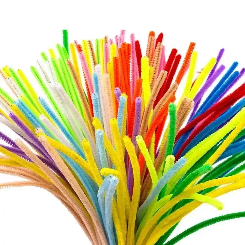 Colorful Chenille Stem Pipe Cleaners – Bulk Pack for Kids' Crafts (100–1000 Pcs)