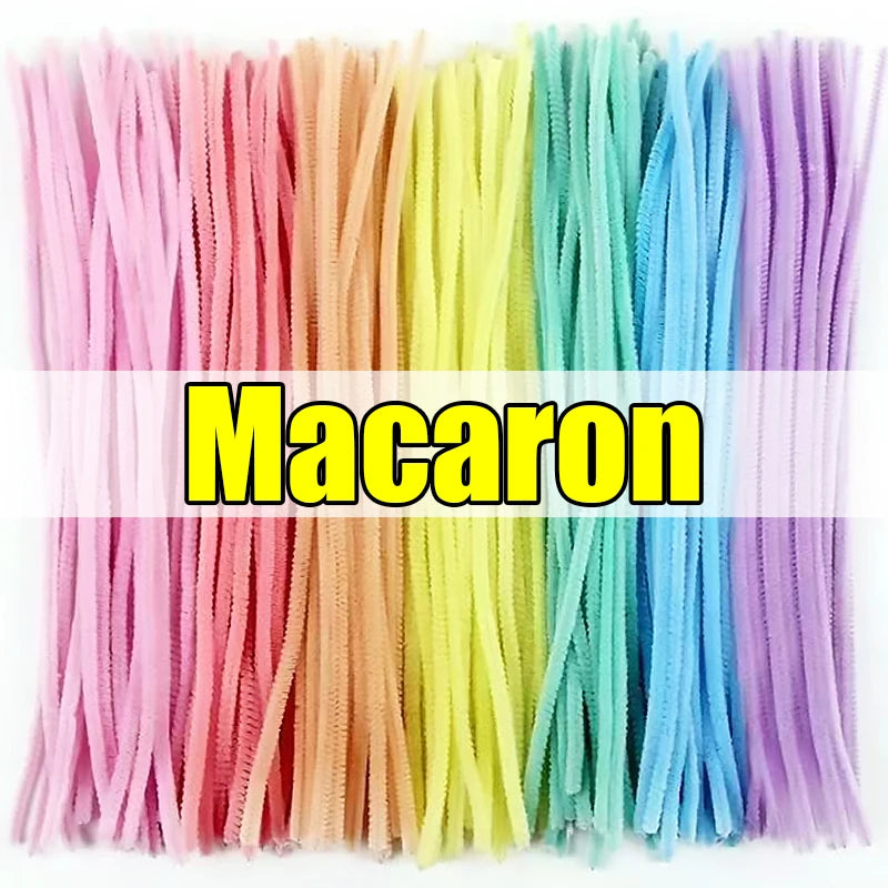 Colorful Chenille Stem Pipe Cleaners – Bulk Pack for Kids' Crafts (100–1000 Pcs)