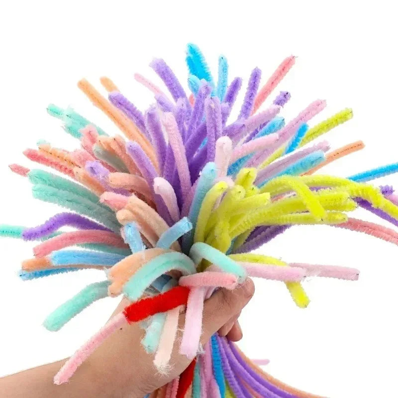 Colorful Chenille Stem Pipe Cleaners – Bulk Pack for Kids' Crafts (100–1000 Pcs)