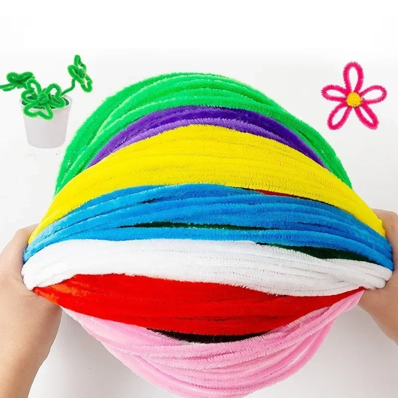 Colorful Chenille Stem Pipe Cleaners – Bulk Pack for Kids' Crafts (100–1000 Pcs)